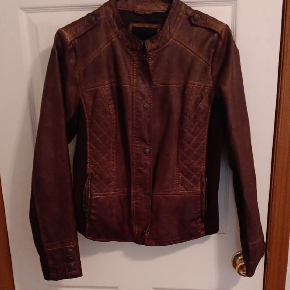 Maurices Dark Brown Leather Jacket